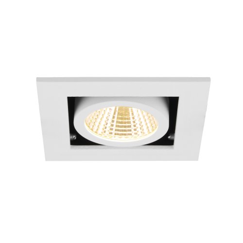 SLV KADUX, plafondinbouwarmatuur, single, 3000K, 38&deg;, IP 20, vierkant, wit - Slv 1007552 5 rgb - 20026437