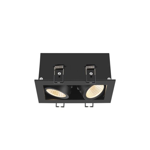 SLV KADUX, plafondinbouwarmatuur, double, 3000K, 38&deg;, IP 20, vierkant, zwa - Slv 1007559 1 h rgb - 20026438