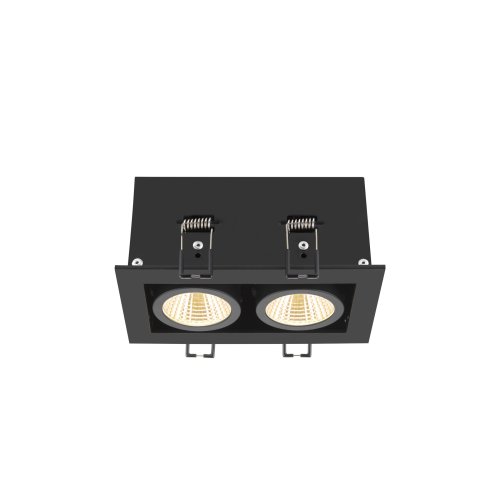 SLV KADUX, plafondinbouwarmatuur, double, 3000K, 38&deg;, IP 20, vierkant, zwa - Slv 1007559 4 rgb - 20026438