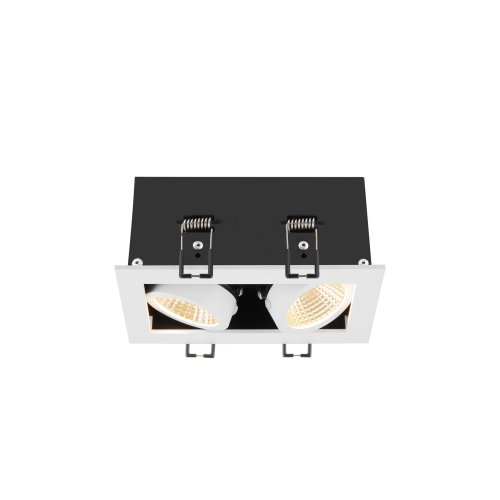 SLV KADUX, plafondinbouwarmatuur, double, 3000K, 38&deg;, IP 20, vierkant, wit - Slv 1007560 1 h rgb - 20026439