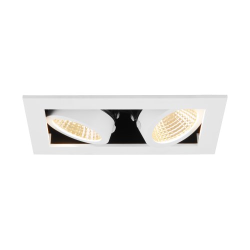 SLV KADUX, plafondinbouwarmatuur, double, 3000K, 38&deg;, IP 20, vierkant, wit - Slv 1007560 3 rgb - 20026439