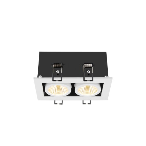 SLV KADUX, plafondinbouwarmatuur, double, 3000K, 38&deg;, IP 20, vierkant, wit - Slv 1007560 4 rgb - 20026439