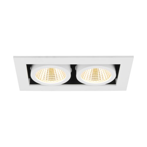SLV KADUX, plafondinbouwarmatuur, double, 3000K, 38&deg;, IP 20, vierkant, wit - Slv 1007560 5 rgb - 20026439