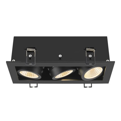 SLV KADUX, plafondinbouwarmatuur, triple, 3000K, 38&deg;, IP 20, vierkant, zwa - Slv 1007567 1 h rgb - 20026440