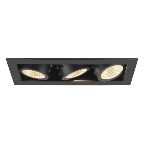 SLV KADUX, plafondinbouwarmatuur, triple, 3000K, 38&deg;, IP 20, vierkant, zwa - Slv 1007567 3 rgb - 20026440