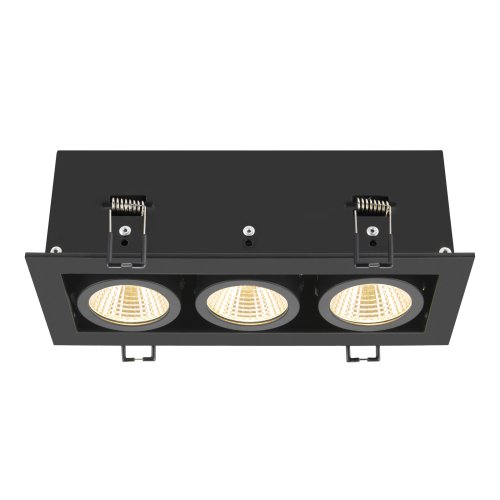 SLV KADUX, plafondinbouwarmatuur, triple, 3000K, 38&deg;, IP 20, vierkant, zwa - Slv 1007567 4 rgb - 20026440