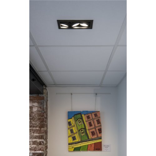SLV KADUX, plafondinbouwarmatuur, triple, 3000K, 38&deg;, IP 20, vierkant, zwa - Slv 1007567 a1 h rgb - 20026440
