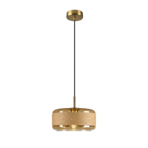 SLV PANTILO ROPE 27, pendelarmatuur, 250 cm, E27, 15 W, goud - Slv 1007599 1 h rgb - 20026464