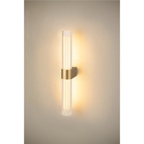 SLV LYGANT double, wandopbouwarmatuur, 3000K, 11 W, messing - Slv 1007616 ma1 rgb - 20026481