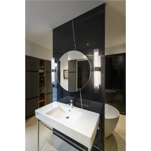 SLV LYGANT double, wandopbouwarmatuur, 3000K, 11 W, chroom - Slv 1007619 a1 h rgb - 20026484