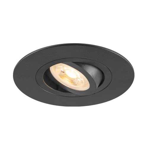 SLV NEW TRIA&reg; 75 XL, plafondinbouwlamp, rond, max. 10W GU10, zwart - Slv 1007625 1 h rgb - 20026490
