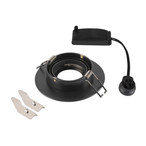 SLV NEW TRIA&reg; 75 XL, plafondinbouwlamp, rond, max. 10W GU10, zwart - Slv 1007625 2 rgb - 20026490