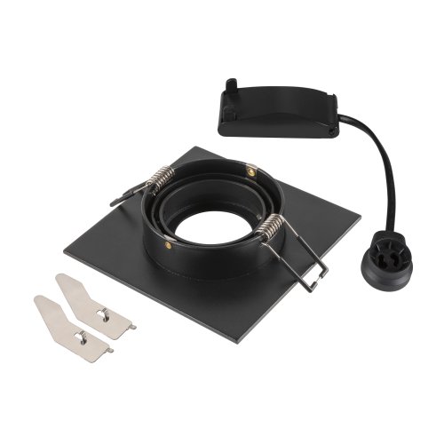 SLV NEW TRIA&reg; 75 XL, plafondinbouwlamp, vierkant, max. 10W GU10, zwart - Slv 1007628 2 rgb - 20026493