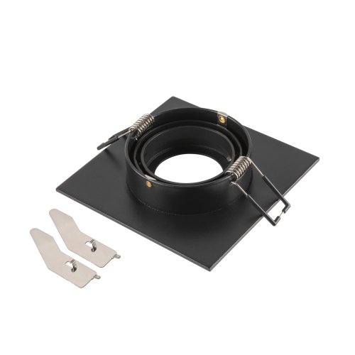 SLV NEW TRIA&reg; 75 XL, plafondinbouwring, L: 11 B: 11 H: 2.6 cm, zwart - Slv 1007635 2 rgb - 20026500