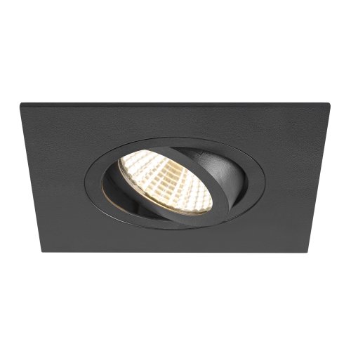 SLV NEW TRIA&reg; 75 XL, plafondinbouwring, L: 11 B: 11 H: 2.6 cm, zwart - Slv 1007635 3 rgb - 20026500