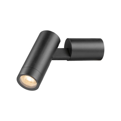 SLV S-TUBE, wandopbouwarmatuur, rond, 1 x max.. 10 W GU10, zwart - Slv 1007653 2 rgb - 20026517