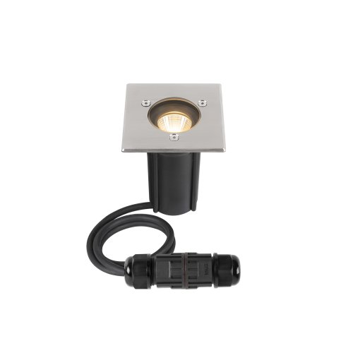SLV DASAR&reg; S, vloerinbouwarmatuur, vierkant, 4 W, 3000K, 24&deg;, IP67, cilind - Slv 1007681 1 h rgb - 20026544
