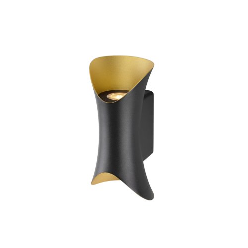 SLV MODELA, wandarmatuur, up/down, 2700K, FASE, zwart/goud - Slv 1007807 2 rgb - 20026565