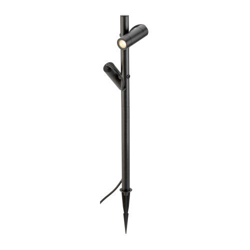 SLV HELIA SLIM Pole, double, led staande armatuur voor buiten, zwart IP65  - Slv 1007869 1 h rgb - 20026589