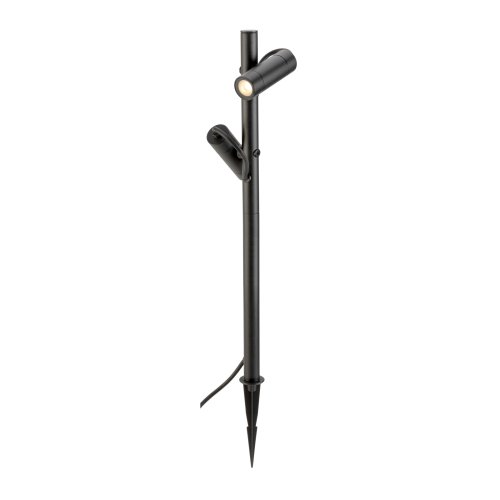 SLV HELIA SLIM Pole, double, led staande armatuur voor buiten, zwart IP65  - Slv 1007869 2 rgb - 20026589