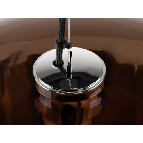 SLV PANTILO CONVEX 40, pendelarmatuur, 150cm, E27, max. 40W, koper - Slv 1007876 d2 rgb - 20026596