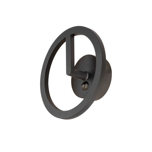 SLV Q-RING, wandarmatuur, sensor, 3000K, IP54, zwart - Slv 1007916 1 h rgb - 20026608