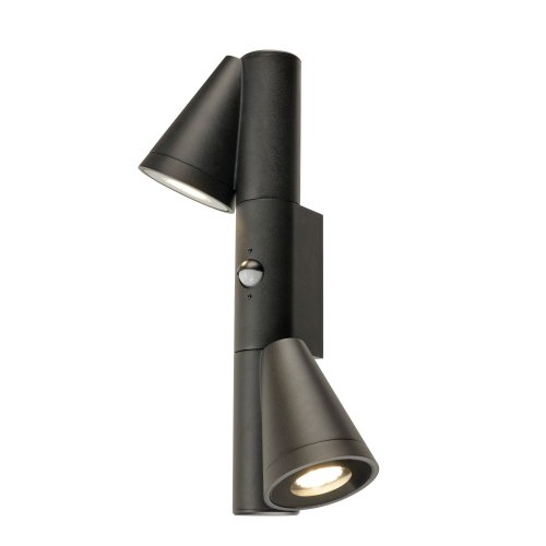 SLV T-TUBE, wandopbouwarmatuur, GU10, double, sensor, IP44, max. 10 W, zwa - Slv 1008011 3 rgb - 20026627