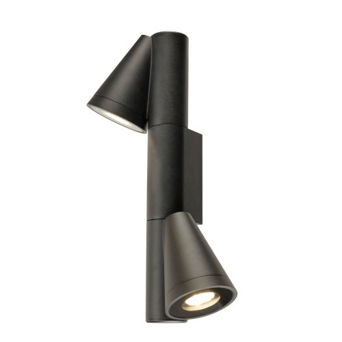 SLV T-TUBE, wandopbouwarmatuur, GU10, double, IP65, max. 10 W, zwart - Slv 1008013 3 rgb - 20026629
