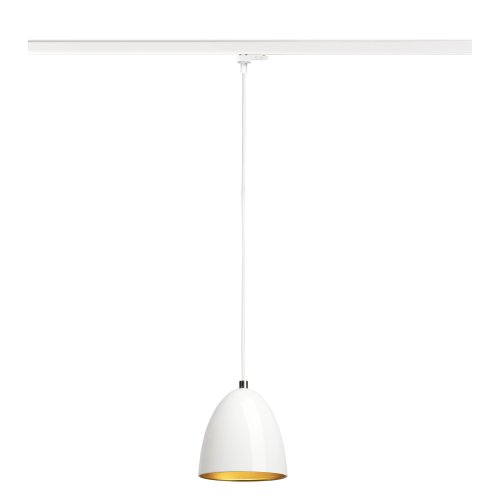 SLV PARA CONE 14, pendelarmatuur voor 3-fasesysteem, GU10, wit/goud - Slv 1008062 1 h rgb - 20026663