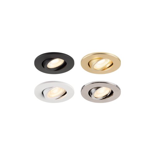 SLV afdekkap rond inbouwarmatuur kantelbaar wit 1007092 - Slv 1008065 1007091 1007092 1007093 1007191 7 rgb - 11003149