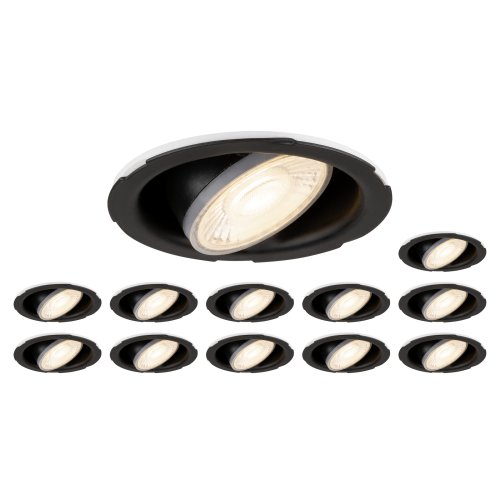SLV Set bestaande uit 12x UNIVERSAL DOWNLIGHT PHASE IP20 38&deg;, zonder afdek - Slv 1008066 1 h rgb - 20026666