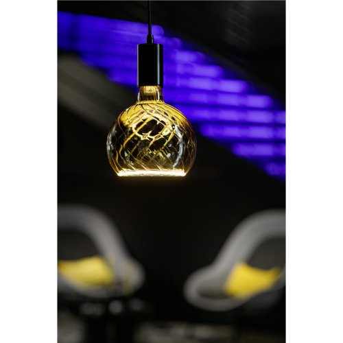 SLV LED Floating Globe 150 twisted, led lichtbron, smokey grey, E27, PHASE - Slv 1008151 a1 h rgb - 20026733