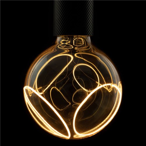 SLV LED Globe 125 2x slanting Soft Curve, led lichtbron, smokey, E27, PHAS - Slv 1008159 1 h rgb - 20026741