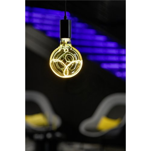 SLV LED Globe 125 2x slanting Soft Curve, led lichtbron, smokey, E27, PHAS - Slv 1008159 a1 h rgb - 20026741