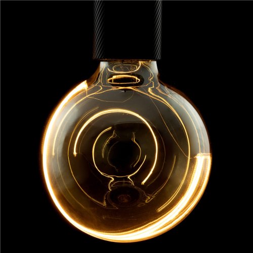 SLV LED Illusion Globe 125 Crescent slanting, led lichtbron, smokey, E27,  - Slv 1008161 1 h rgb - 20026743