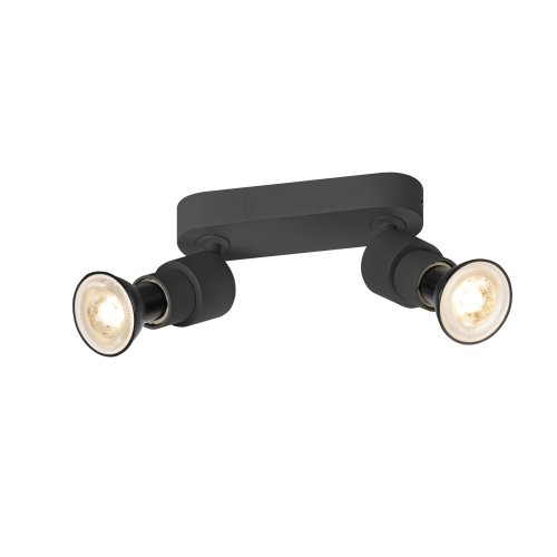 SLV PURI 2.0 Basic, wand- en plafondopbouwarmatuur, 2x max. 6W GU10, zwart - Slv 1008241 1 h rgb - 20026821
