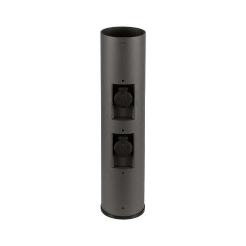 SLV M-POL 60 Pole, Poller, twee contactdozen, antraciet, 53,4 cm - Slv 1008474 2 rgb - 20027039