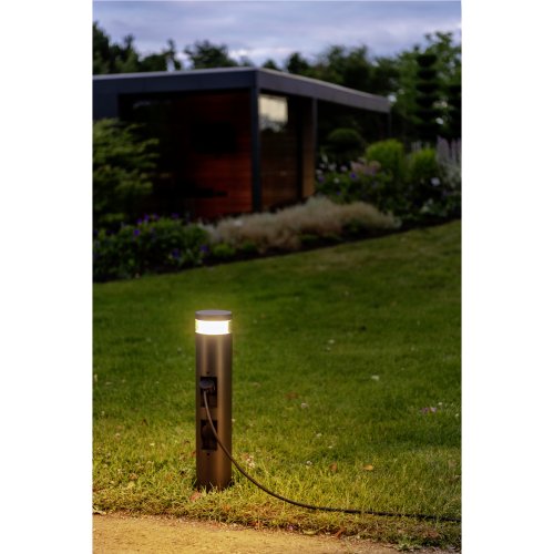 SLV M-POL 60 Pole, Poller, twee contactdozen, antraciet, 53,4 cm - Slv 1008474 a1 h rgb - 20027039