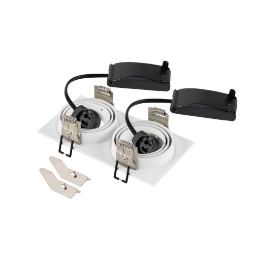 SLV NEW TRIA&reg; 155, plafondinbouwarmatuur, vierkant, 2x GU10, tweelamps, wi - Slv 1008509 2 rgb - 20027074