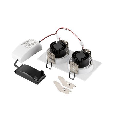 SLV NEW TRIA&reg; 155, plafondinbouwarmatuur, vierkant, 2700K, tweelamps, PHAS - Slv 1008511 2 rgb - 20027076