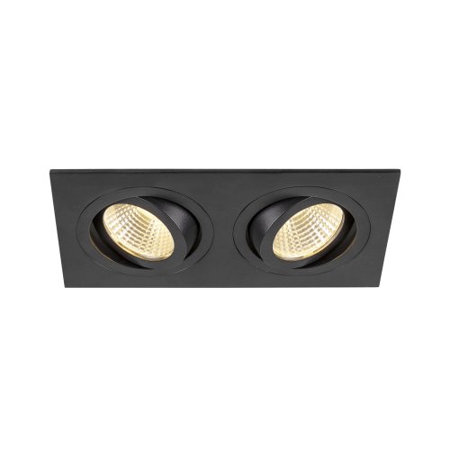 SLV NEW TRIA&reg; 155, plafondinbouwarmatuur, vierkant, 3000K, tweelamps, PHAS - Slv 1008514 1 h rgb - 20027079