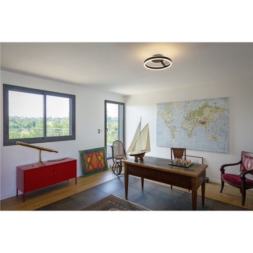 SLV ONE, wand- en plafondopbouwarmatuur, rond, 2700/3000K, 14W, DALI, Touc - Slv 1008553 a1 h rgb - 20027118