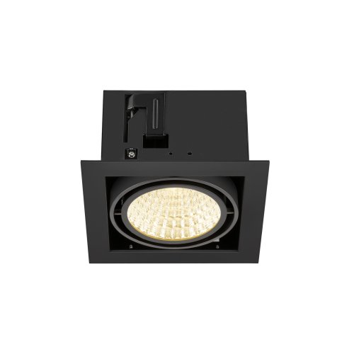 SLV KADUX, plafondinbouwarmatuur, single, 3000K, DALI 2, Touch, 30&deg;, zwart - Slv 1008568 4 rgb - 20027123