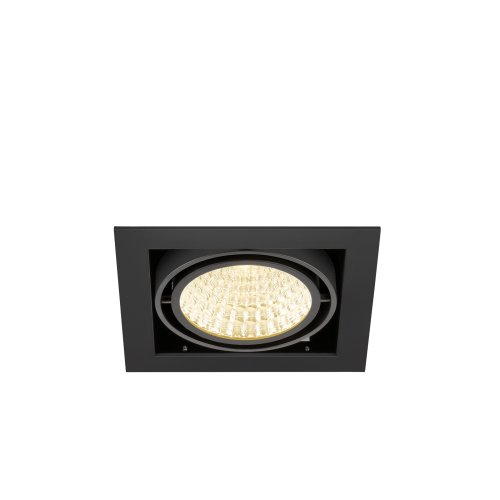SLV KADUX, plafondinbouwarmatuur, single, 3000K, DALI 2, Touch, 30&deg;, zwart - Slv 1008568 5 rgb - 20027123