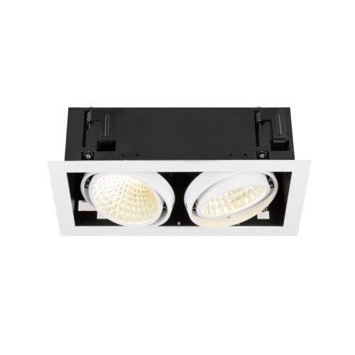 SLV KADUX, plafondinbouwarmatuur, double, 3000K, DALI 2, Touch, 30&deg;, wit - Slv 1008571 1 h rgb - 20027126