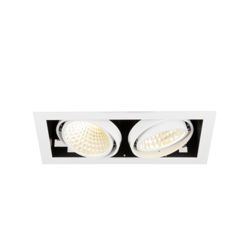 SLV KADUX, plafondinbouwarmatuur, double, 3000K, DALI 2, Touch, 30&deg;, wit - Slv 1008571 3 rgb - 20027126