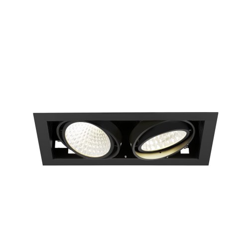 SLV KADUX, plafondinbouwarmatuur, double, 4000K, DALI 2, Touch, 30&deg;, zwart - Slv 1008574 3 rgb - 20027129