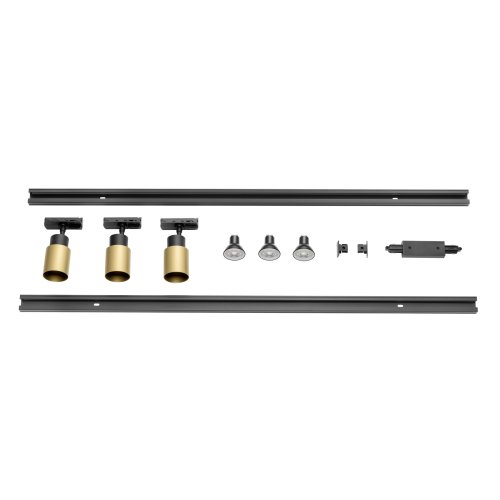 SLV PURI 2.0, 1Ph, Triple track set, QPAR51, goud/zwart - Slv 1008904 1 h rgb - 20027322