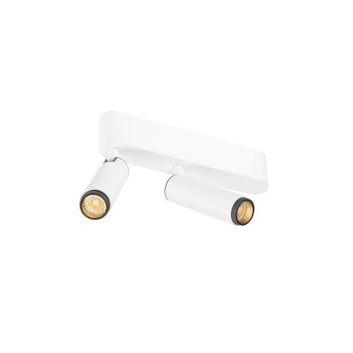 SLV GRIP! S, plafondopbouwarmatuur, double, FASE, 2700K, 21W, 29&deg;, wit / z - Slv 1009044 1 h rgb - 20027440