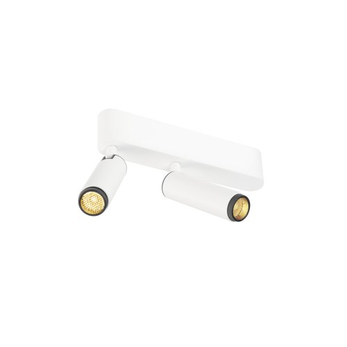 SLV GRIP! S, plafondopbouwarmatuur, double, FASE, 3000K, 21W, 29&deg;, wit / z - Slv 1009045 1 h rgb - 20027441
